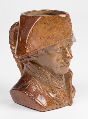 Lot 561 - Nelson (Horatio, 1758-1805). A Doulton & Watts stoneware jug, modelled as Nelson, circa 1820