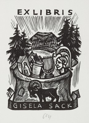 Lot 610 - Bookplates. A collection of 800 ex-libris, German, Austrian and British, late 19th and 20th century