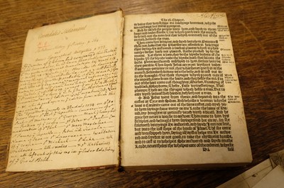 Lot 224 - New Testament [English]. The newe Testament of the last translacion. By Wylliam Tyndall…, 1549