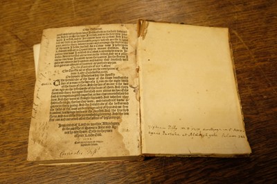 Lot 224 - New Testament [English]. The newe Testament of the last translacion. By Wylliam Tyndall…, 1549