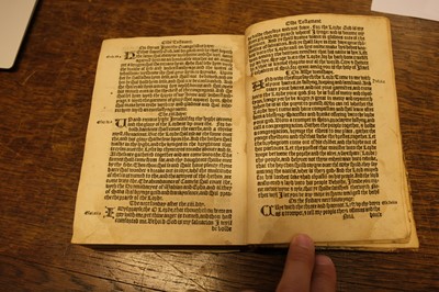 Lot 224 - New Testament [English]. The newe Testament of the last translacion. By Wylliam Tyndall…, 1549