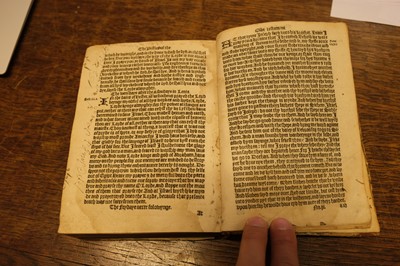 Lot 224 - New Testament [English]. The newe Testament of the last translacion. By Wylliam Tyndall…, 1549