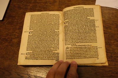 Lot 224 - New Testament [English]. The newe Testament of the last translacion. By Wylliam Tyndall…, 1549