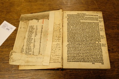 Lot 224 - New Testament [English]. The newe Testament of the last translacion. By Wylliam Tyndall…, 1549
