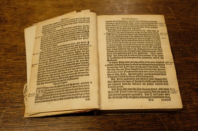 Lot 224 - New Testament [English]. The newe Testament of the last translacion. By Wylliam Tyndall…, 1549
