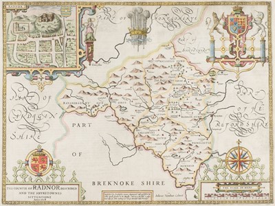 Lot 143 - Radnorshire. Speed (John), The Countie of Radnor Described..., circa 1627