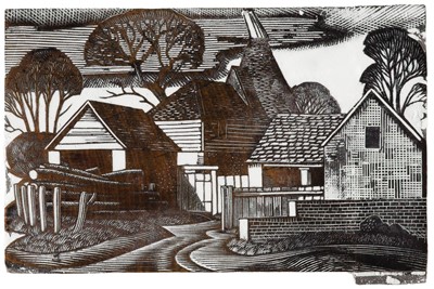 Lot 255 - Mackley (George, 1900-1983). Farm and Oast House