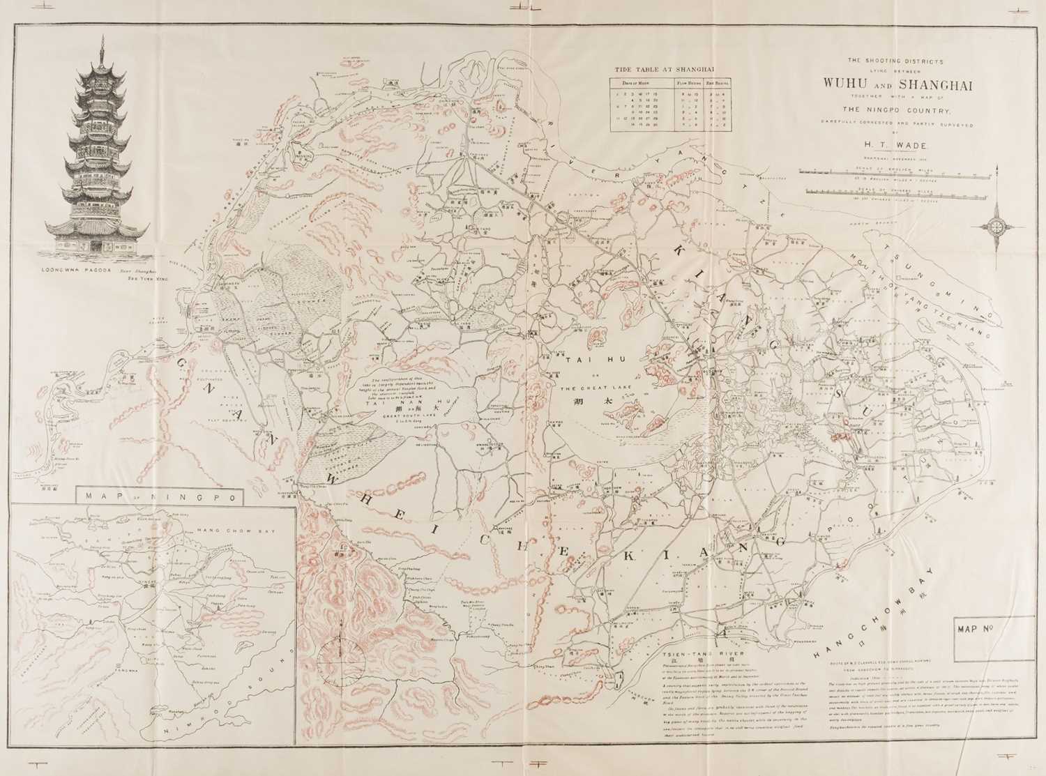 Lot 10 - China. Wade (H. T.), The Shooting Districts lying between Wuhu and Shanghai, 1903