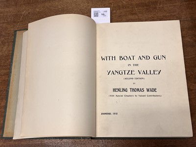 Lot 10 - China. Wade (H. T.), The Shooting Districts lying between Wuhu and Shanghai, 1903
