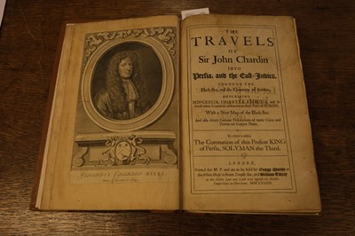 Lot 9 - Chardin (John). The Travels of Sir John Chardin into Persia and the East-Indies, 1689