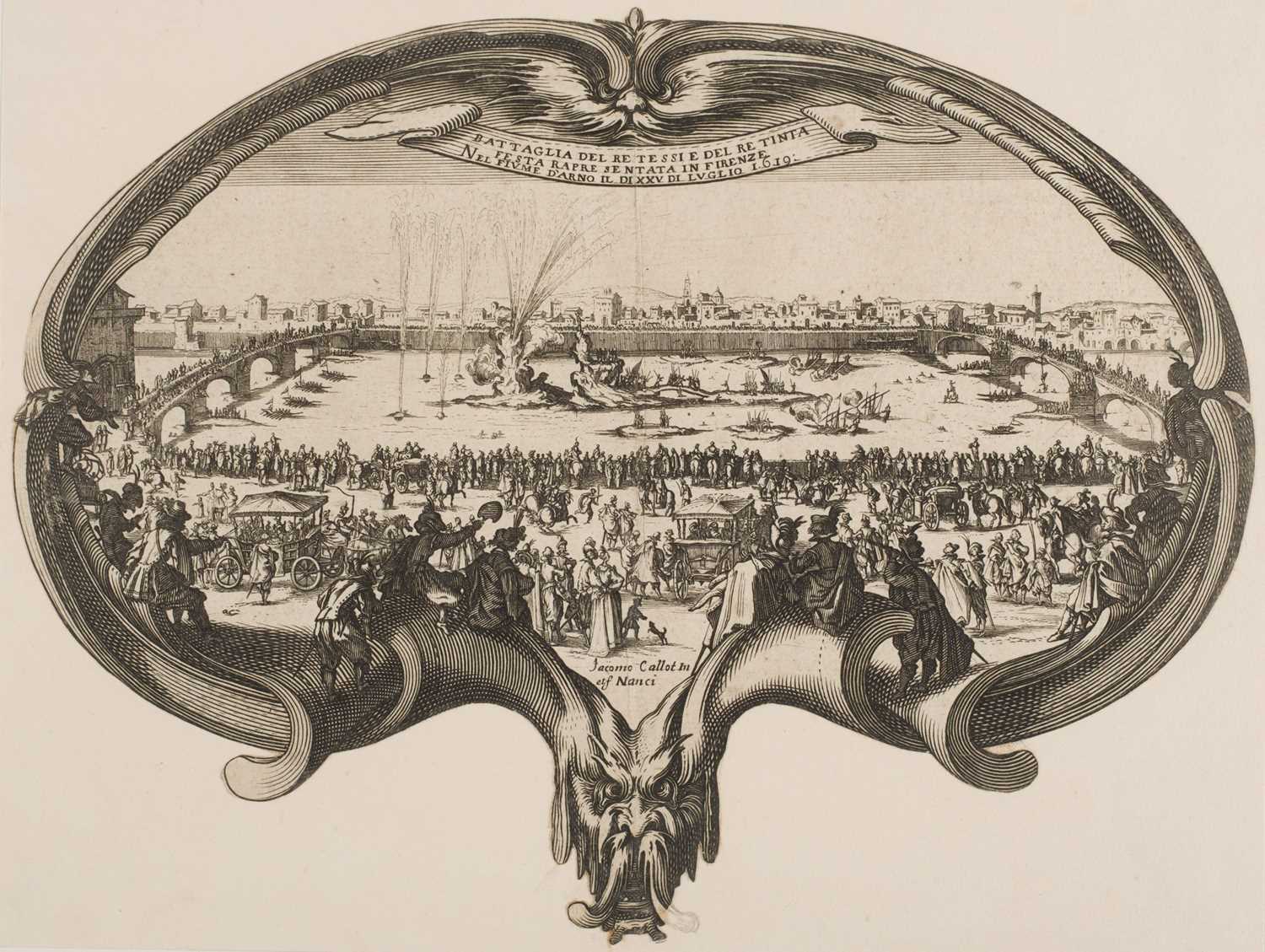 Lot 28 - Callot (Jacques, 1592-1635). Title Page, for Diverse Vedute designate in Fiorenza