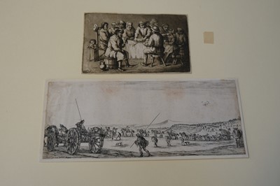 Lot 28 - Callot (Jacques, 1592-1635). Title Page, for Diverse Vedute designate in Fiorenza