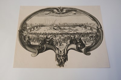 Lot 28 - Callot (Jacques, 1592-1635). Title Page, for Diverse Vedute designate in Fiorenza