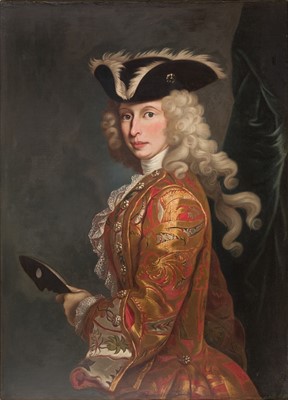 Lot 97 - Longhi (Pietro, attrib., 1702-1785) Portrait of a lady dressed as a man at a Venetian masked ball