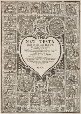 Lot 244 - Bible [English]. The Bible, that is, the Holy Scriptures..., 1599