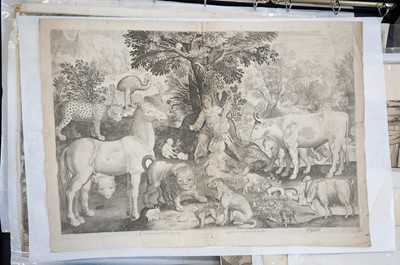 Lot 20 - De Bruyn (Nicolaes, 1571-1656). Orpheus Taming the Animals, circa 1610-30