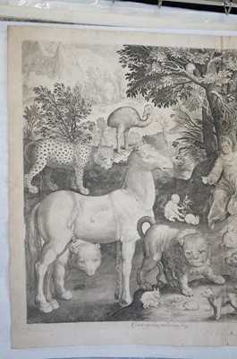 Lot 20 - De Bruyn (Nicolaes, 1571-1656). Orpheus Taming the Animals, circa 1610-30