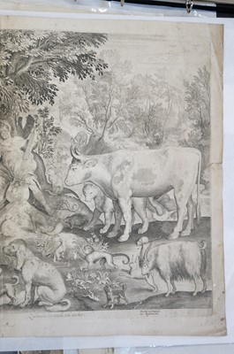 Lot 20 - De Bruyn (Nicolaes, 1571-1656). Orpheus Taming the Animals, circa 1610-30