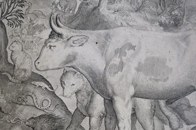 Lot 20 - De Bruyn (Nicolaes, 1571-1656). Orpheus Taming the Animals, circa 1610-30