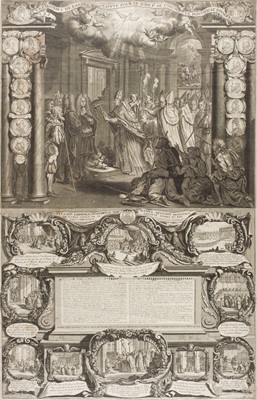 Lot 66 - Bocquet (Nicolas, active 1684-1716). Cérémonies de l'Année Sainte pour le Jubilé de 1700