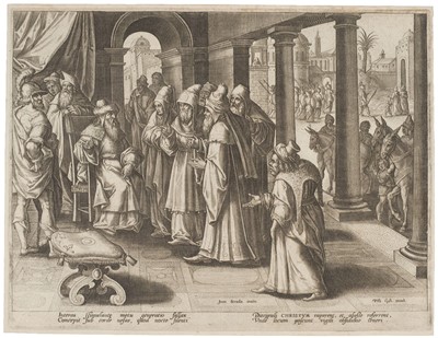 Lot 8 - Galle (Philips, 1537-1612). Six engravings from Acta Apostolorum, circa 1575