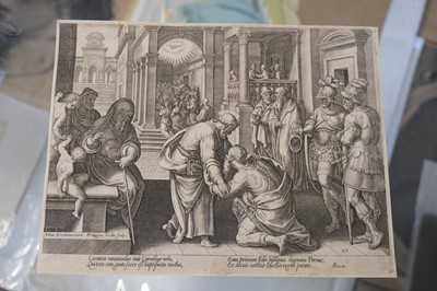 Lot 8 - Galle (Philips, 1537-1612). Six engravings from Acta Apostolorum, circa 1575