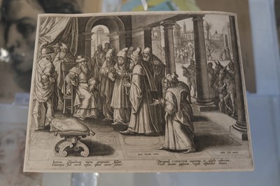 Lot 8 - Galle (Philips, 1537-1612). Six engravings from Acta Apostolorum, circa 1575