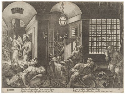 Lot 8 - Galle (Philips, 1537-1612). Six engravings from Acta Apostolorum, circa 1575