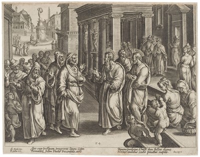 Lot 8 - Galle (Philips, 1537-1612). Six engravings from Acta Apostolorum, circa 1575