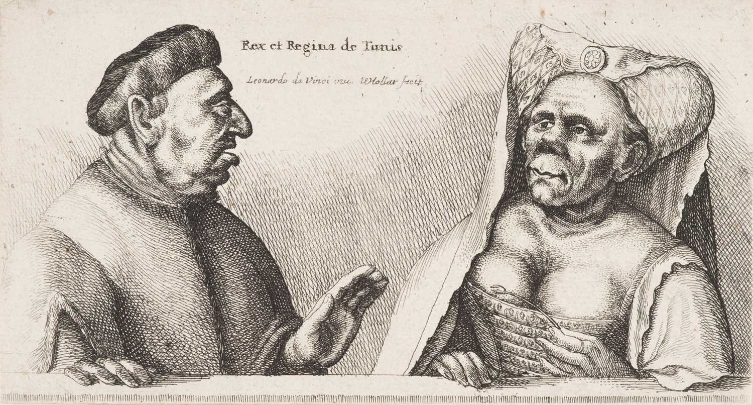 Lot 45 - Hollar (Wenceslaus, 1607-1677). Rex et Regina de Tunis, etching