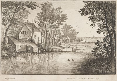 Lot 46 - Hollar (Wenceslaus, 1607-1677). The Angler, after Brueghel, 1650..., and two others