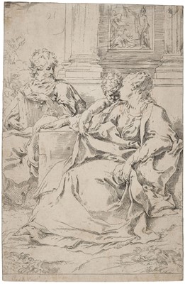 Lot 14 - Reni (Guido, 1575-1642). The Holy Family, circa 1595-1600