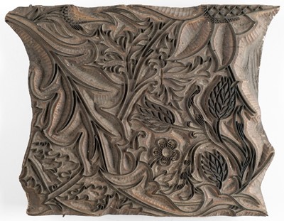 Lot 336 - Morris & Co.. A printing block for 'Severn' fabric designed by John Henry Dearle, circa 1890