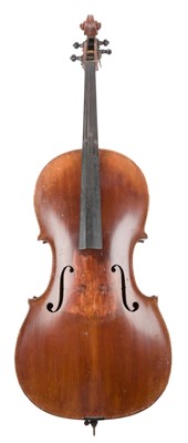Lot 482 - Cello. German, full size, late 19th century