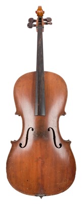 Lot 485 - Cello. German, half size, late 19th century