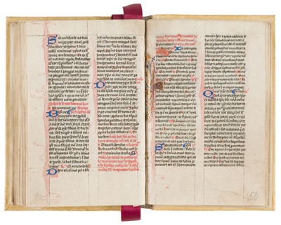 Lot 217 - Illuminated Medieval Manuscript. From the Temporale section of a Breviary, 14th/15th c.