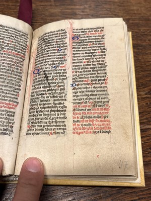 Lot 217 - Illuminated Medieval Manuscript. From the Temporale section of a Breviary, 14th/15th c.