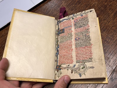 Lot 217 - Illuminated Medieval Manuscript. From the Temporale section of a Breviary, 14th/15th c.