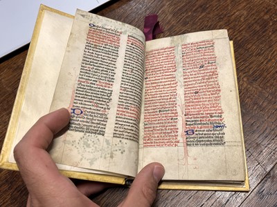 Lot 217 - Illuminated Medieval Manuscript. From the Temporale section of a Breviary, 14th/15th c.
