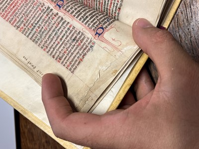 Lot 217 - Illuminated Medieval Manuscript. From the Temporale section of a Breviary, 14th/15th c.