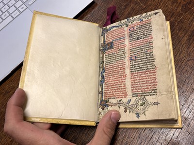 Lot 217 - Illuminated Medieval Manuscript. From the Temporale section of a Breviary, 14th/15th c.