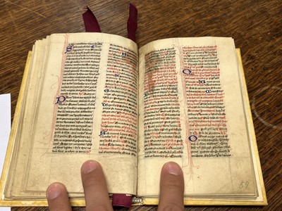 Lot 217 - Illuminated Medieval Manuscript. From the Temporale section of a Breviary, 14th/15th c.