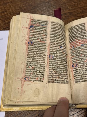 Lot 217 - Illuminated Medieval Manuscript. From the Temporale section of a Breviary, 14th/15th c.