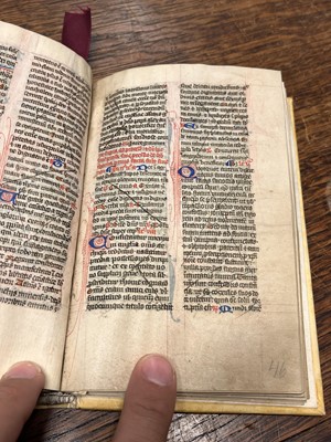 Lot 217 - Illuminated Medieval Manuscript. From the Temporale section of a Breviary, 14th/15th c.