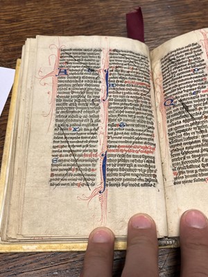 Lot 217 - Illuminated Medieval Manuscript. From the Temporale section of a Breviary, 14th/15th c.