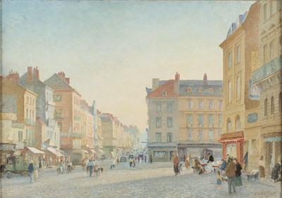 Lot 202 - Cheston (Charles Sidney, 1882-1960). Town Square, France, oil on canvas