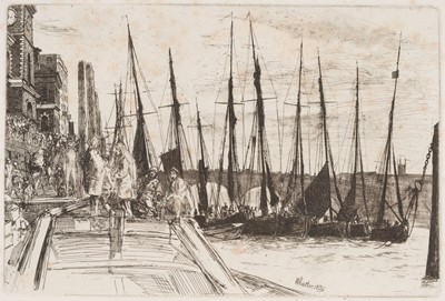 Lot 161 - Whistler (James Abbot, 1834-1903). Billingsgate, 1859..., and others