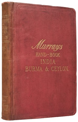 Lot 36 - Murray's, publisher. A Handbook for Travellers in India Ceylon and Burma, 3rd edition, 1898