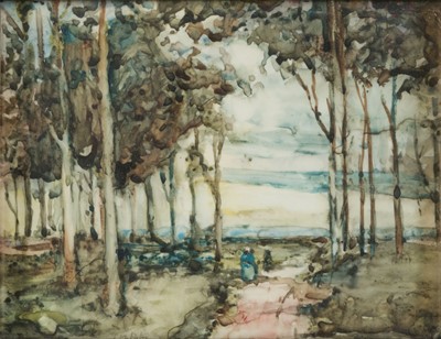 Lot 212 - Paterson (Emily, 1855-1934). Trees - A Miniature, circa 1935, watercolour