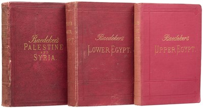 Lot 27 - Karl Baedeker, publisher. Palestine and Syria, handbook for travellers, 1st edition, Leipsic, 1876